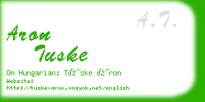 aron tuske business card